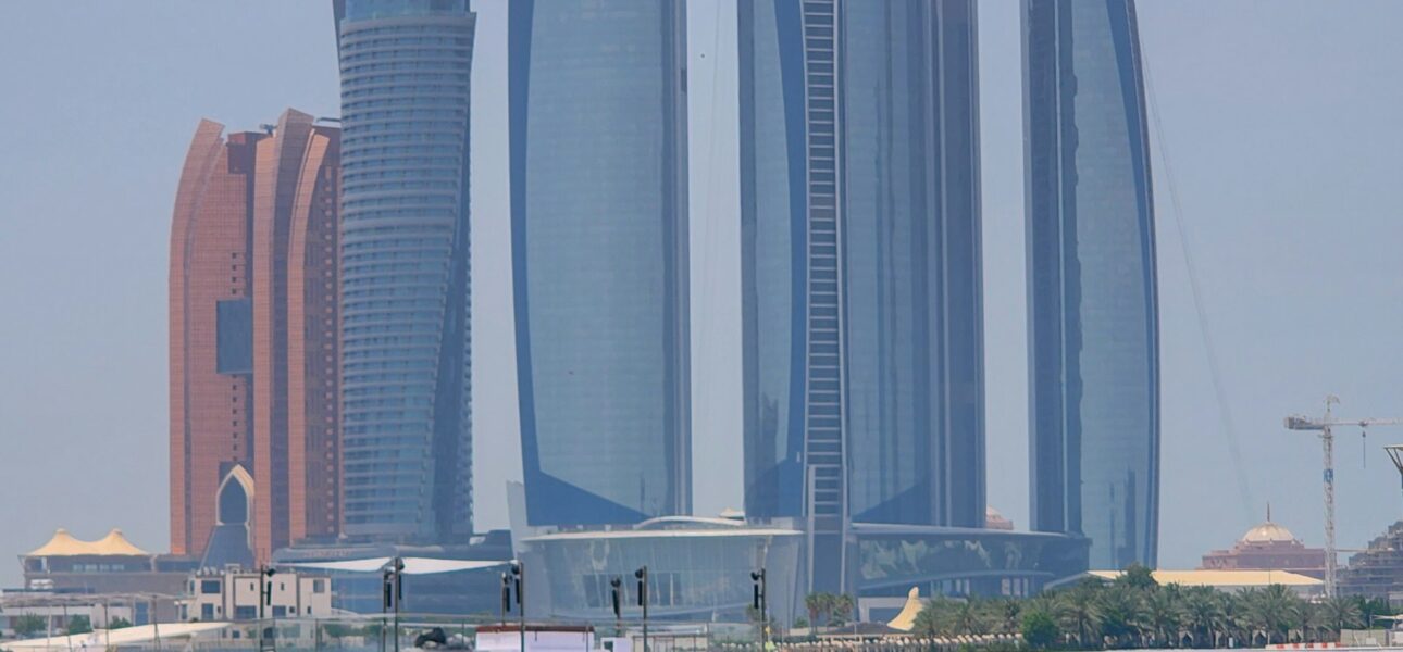 Etihad Towers and the Abu Dhabi waterfront