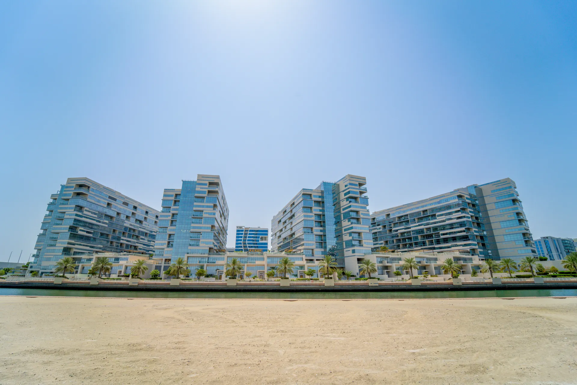Lamar Residence towers on Al Raha Beach
