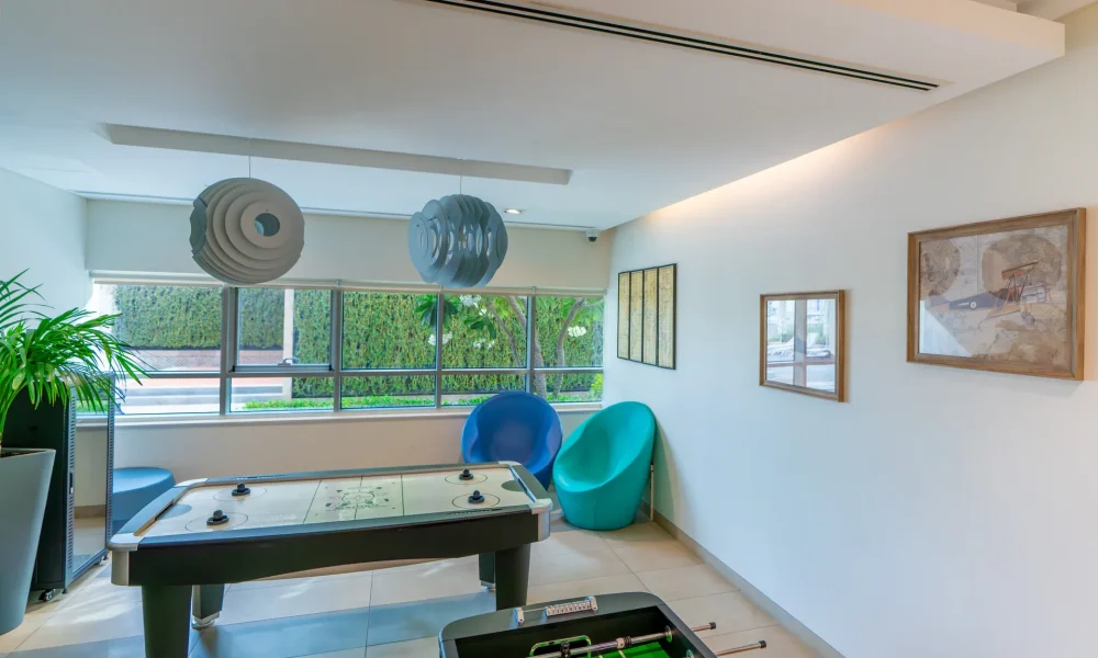 Games room at Lamar Residence